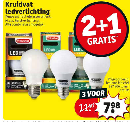 Kruidvat Huismerk   led lamp folder aanbieding bij  Kruidvat - details