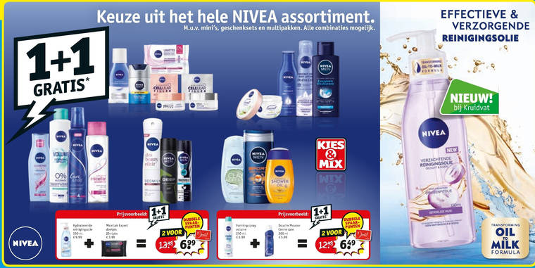 Nivea   shampoo, huidverzorging folder aanbieding bij  Kruidvat - details