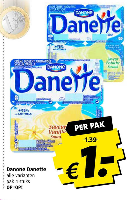 Danette   toetje folder aanbieding bij  Boni - details