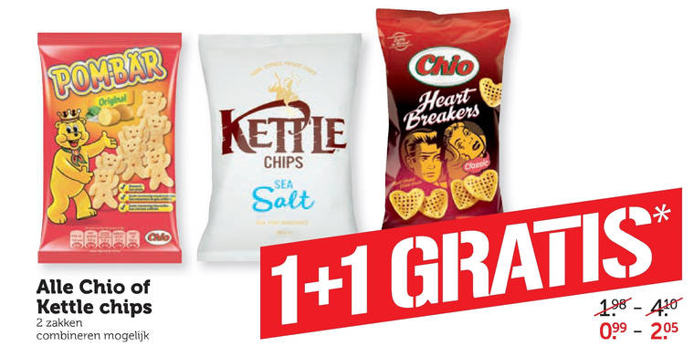 Kettle   zoutje, chips folder aanbieding bij  Coop - details