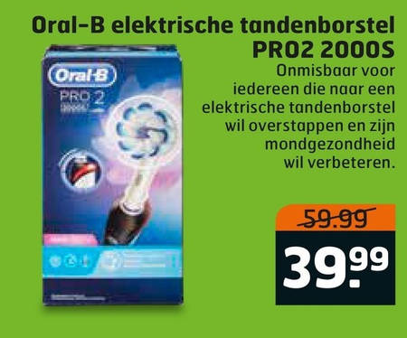 Braun Oral-B   electrische tandenborstel folder aanbieding bij  Trekpleister - details