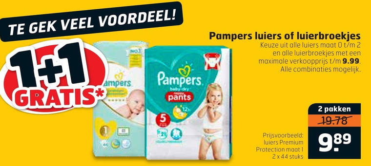 Pampers   luierbroekjes, luiers folder aanbieding bij  Trekpleister - details