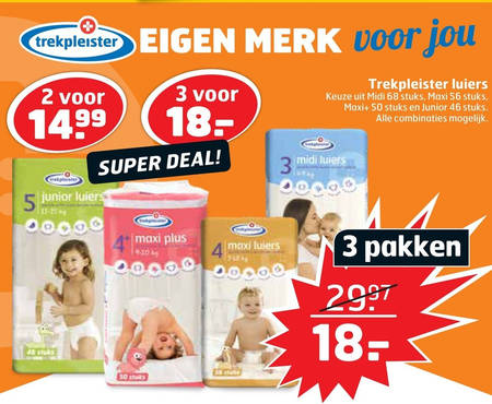 Trekpleister Huismerk   luiers folder aanbieding bij  Trekpleister - details