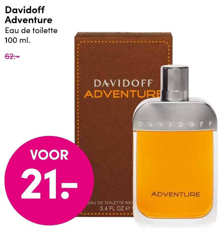 Davidoff   eau de toilette folder aanbieding bij  DA - details