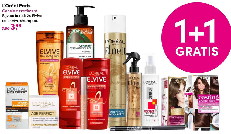 L Oreal   gezichtsreiniging, gezichtsverzorging folder aanbieding bij  DA - details