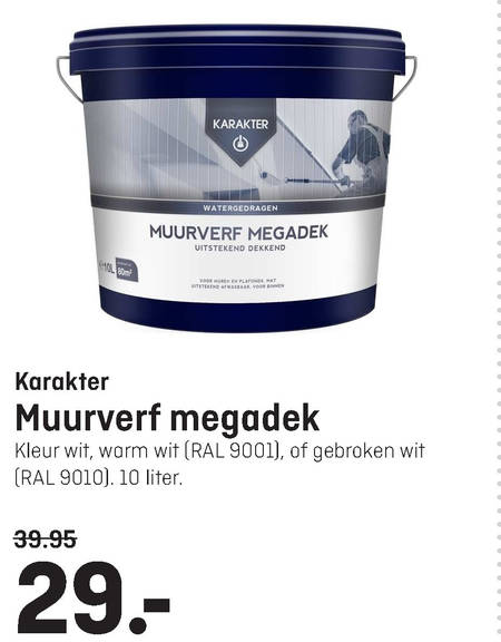 Karakter   muurverf folder aanbieding bij  Hubo - details