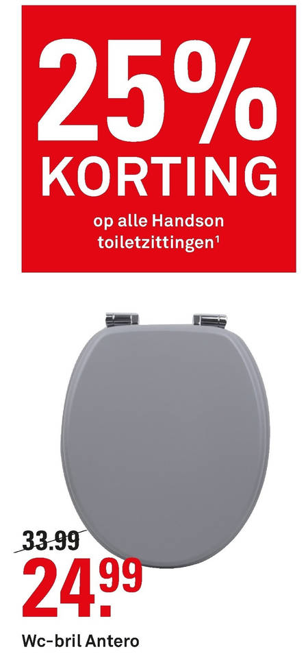 Natte sneeuw schipper op vakantie toiletzitting folder aanbieding bij Karwei - details