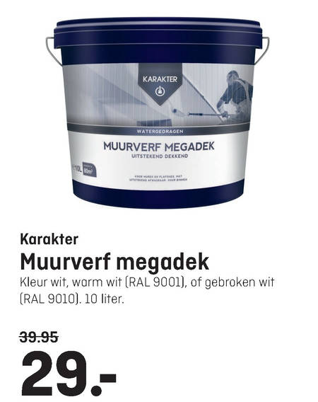 Karakter   muurverf folder aanbieding bij  Multimate - details