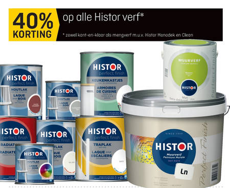 Histor   lak, muurverf folder aanbieding bij  Multimate - details