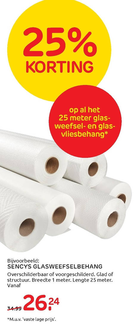 vliesbehang, glasweefselbehang aanbieding bij Praxis - details