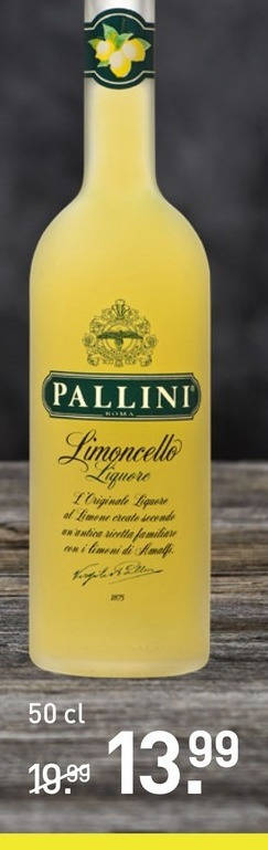 Pallini   limoncello folder aanbieding bij  Gall & Gall - details