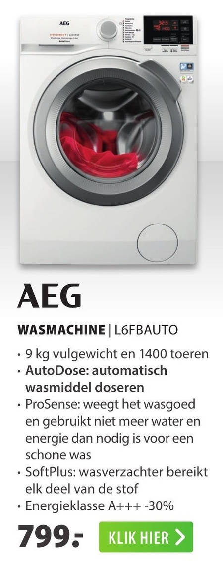 AEG   wasmachine folder aanbieding bij  Expert - details