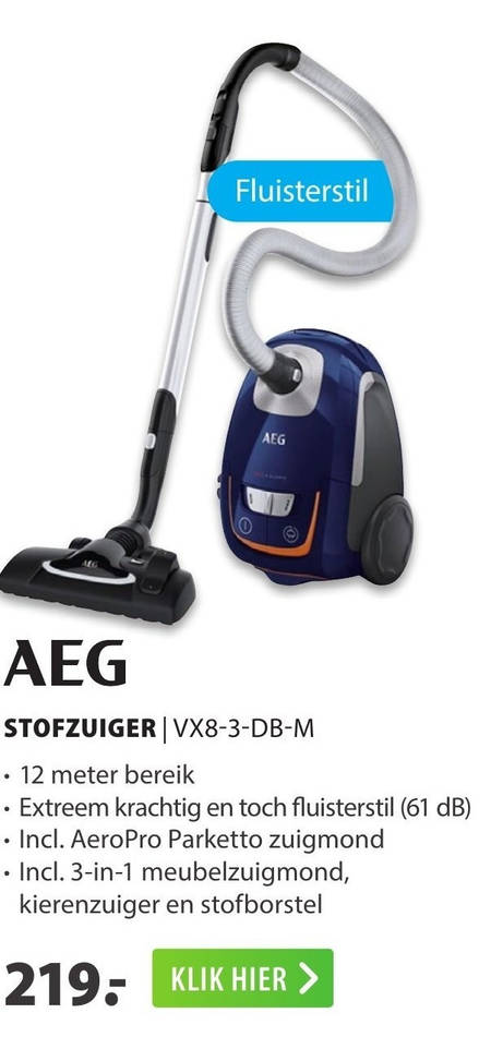 AEG   stofzuiger folder aanbieding bij  Expert - details