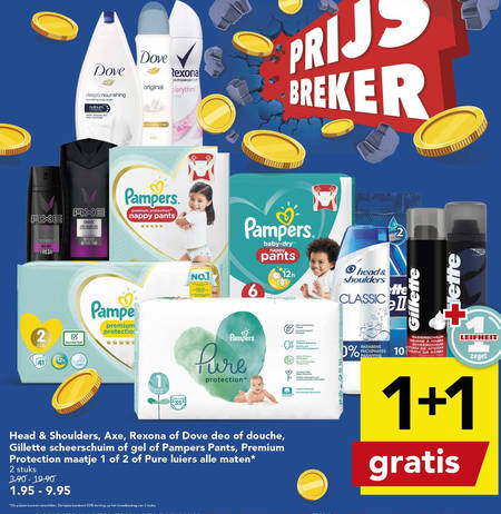 Axe   shampoo, scheerschuim folder aanbieding bij  Deen - details