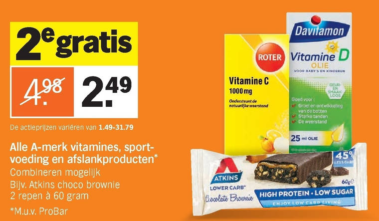 Alle merken   vitamine, afslankmaaltijd folder aanbieding bij  Albert Heijn - details