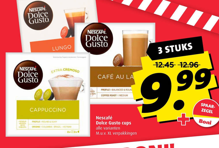 Nescafe   dolce gusto capsules folder aanbieding bij  Boni - details