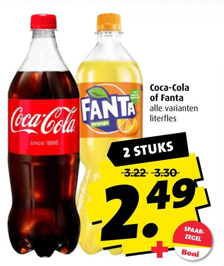 Coca-Cola   cola, frisdrank folder aanbieding bij  Boni - details