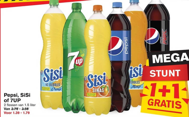 Pepsi   frisdrank, cola folder aanbieding bij  Hoogvliet - details