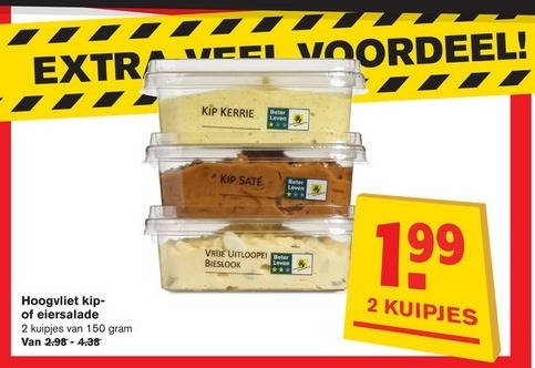 Hoogvliet Huismerk   salade folder aanbieding bij  Hoogvliet - details