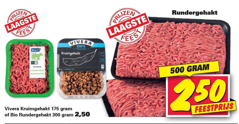 Vivera   vegetarisch, rundergehakt folder aanbieding bij  Nettorama - details