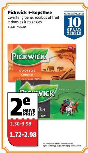 Pickwick   thee folder aanbieding bij  Poiesz - details