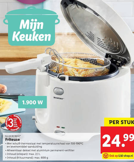 SilverCrest   friteuse folder aanbieding bij  Lidl - details