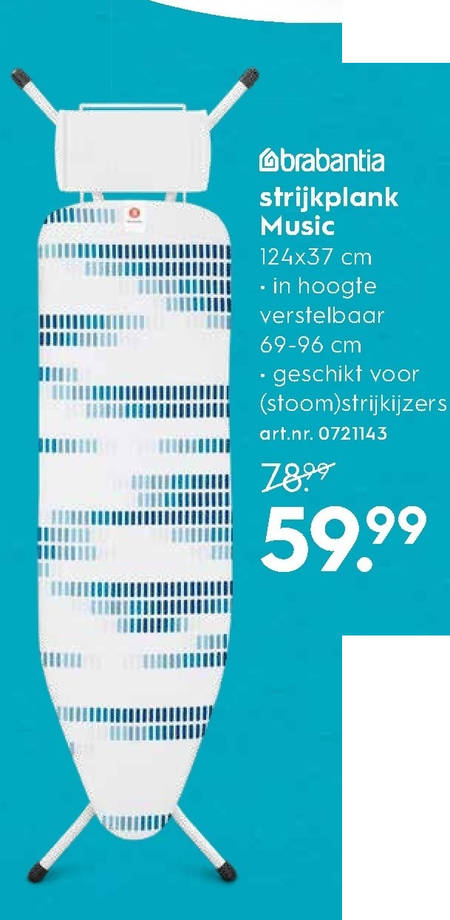 Brabantia   strijkplank folder aanbieding bij  Blokker - details