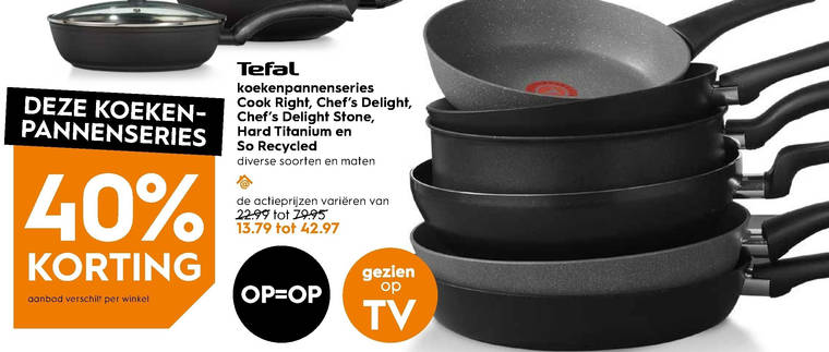 Tefal   koekenpan folder aanbieding bij  Blokker - details