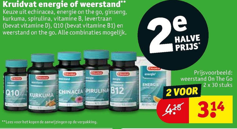 Kruidvat Huismerk   voedingssupplement folder aanbieding bij  Kruidvat - details