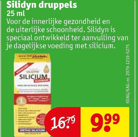 Silidyn   voedingssupplement folder aanbieding bij  Kruidvat - details