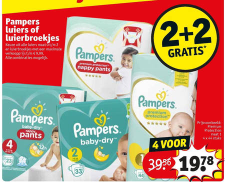 Pampers   luiers, luierbroekjes folder aanbieding bij  Kruidvat - details