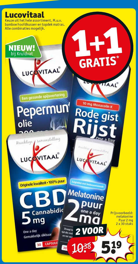 Lucovitaal   voedingssupplement folder aanbieding bij  Kruidvat - details