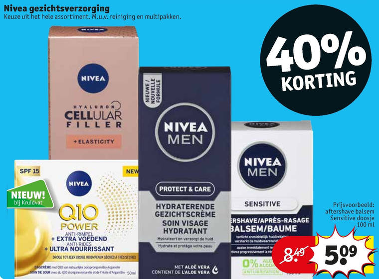 Nivea dagcreme folder aanbieding bij Kruidvat details
