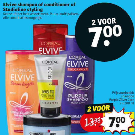 Studio Line   shampoo, conditioner folder aanbieding bij  Kruidvat - details