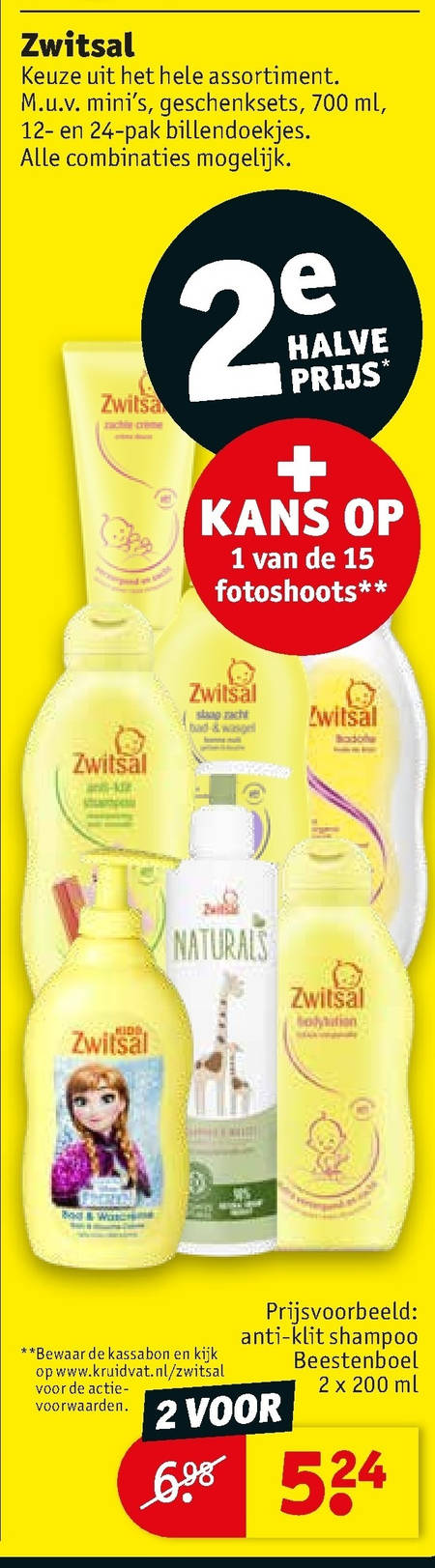 Zwitsal   babyverzorging, babyzalf folder aanbieding bij  Kruidvat - details