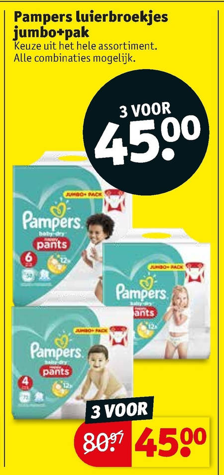 Pampers   luierbroekjes folder aanbieding bij  Kruidvat - details