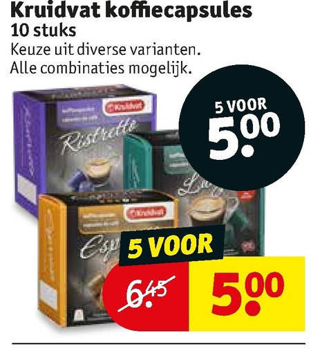 Kruidvat Huismerk   koffiecups folder aanbieding bij  Kruidvat - details