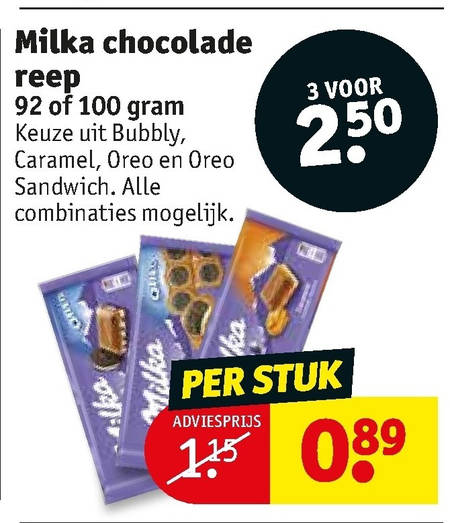 Milka   chocolade folder aanbieding bij  Kruidvat - details