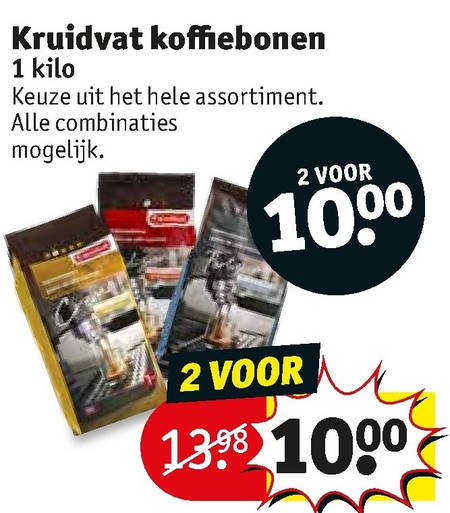 Kruidvat Huismerk   koffiebonen folder aanbieding bij  Kruidvat - details