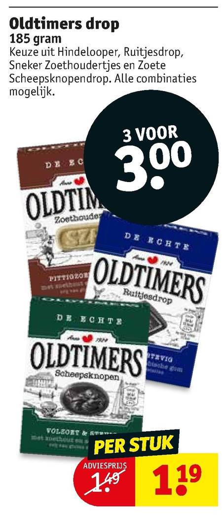 Oldtimers   drop folder aanbieding bij  Kruidvat - details