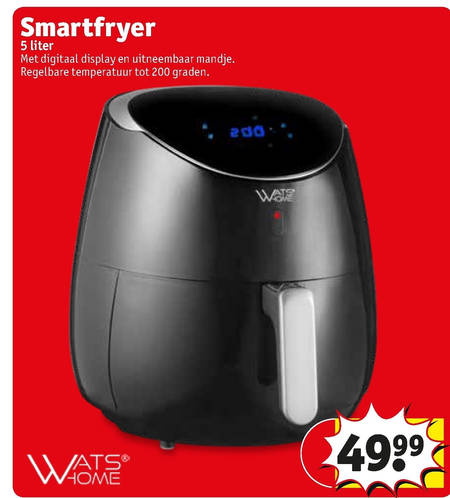 Watshome   friteuse folder aanbieding bij  Kruidvat - details