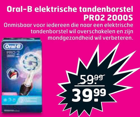 Braun Oral-B   electrische tandenborstel folder aanbieding bij  Trekpleister - details