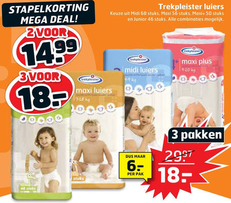 Trekpleister Huismerk   luiers folder aanbieding bij  Trekpleister - details