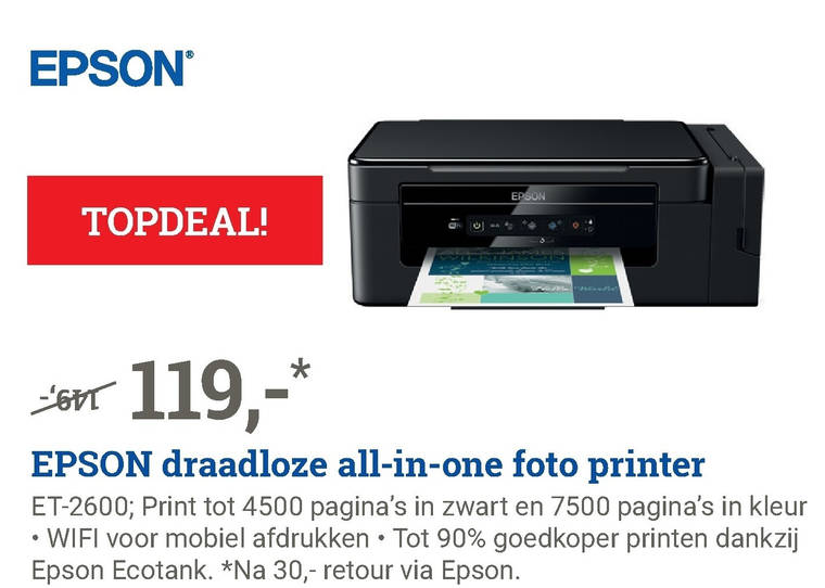 Epson   all-in-one printer folder aanbieding bij  BCC - details