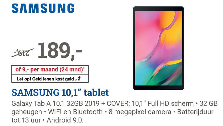 Samsung   tablet folder aanbieding bij  BCC - details