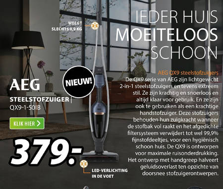 AEG   steelstofzuiger folder aanbieding bij  Expert - details