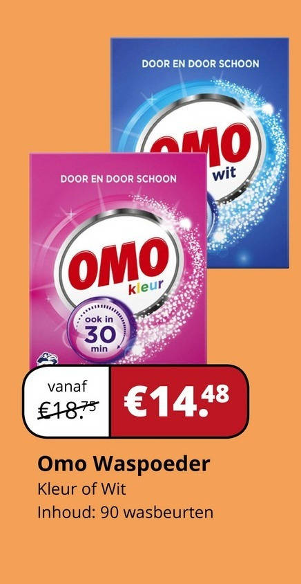 Omo   wasmiddel folder aanbieding bij  Voordeeldrogisterij.nl - details