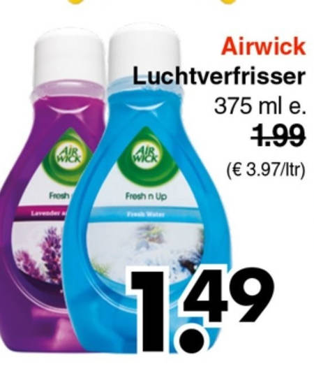 Airwick   luchtverfrisser folder aanbieding bij  Wibra - details