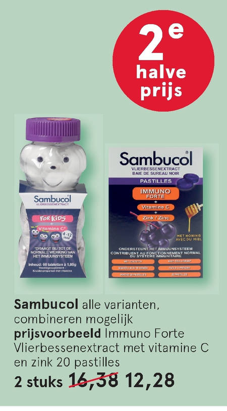 Sambucol   voedingssupplement folder aanbieding bij  Etos - details