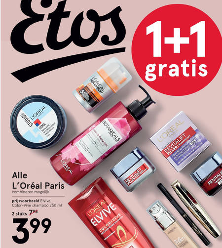 Elnett   hairspray, haarverzorging folder aanbieding bij  Etos - details